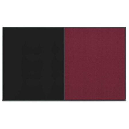 United Visual Products Single Door Radius Corkboard, 36"x36", Hea, UV7012RC-SATIN-FORBO UV7012RC-SATIN-FORBO